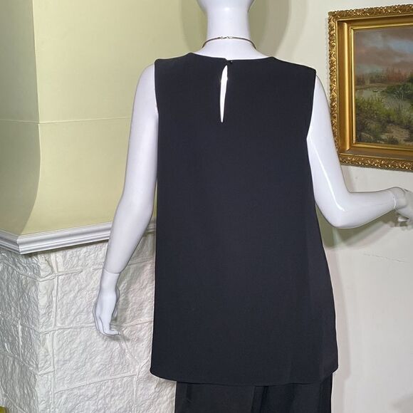 Lauren Ralph Lauren Black & White Sleeveless Top - Picture 3 of 12